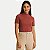 BLUSA LUNENDER MANGA CURTA VISCOLYCRA GOLA ALTA TERRACOTA FEMININO ADULTO - Imagem 1