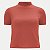 BLUSA LUNENDER MANGA CURTA VISCOLYCRA GOLA ALTA TERRACOTA FEMININO ADULTO - Imagem 2