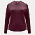 BLUSA LUNENDER MANGA LONGA MAIS MULHER MALHA BORDÔ FEMININO ADULTO - Imagem 1
