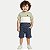 CONJUNTO VERÃO ALAKAZOO BERMUDA E CAMISETA MALHA VERDE MASCULINO INFANTIL - Imagem 1