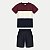 CONJUNTO VERÃO ALAKAZOO BERMUDA E CAMISETA MALHA BORDÔ MASCULINO INFANTIL - Imagem 1