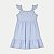VESTIDO ALAKAZOO REGATA ALGODÃO LISTRADO  AZUL PASTEL FEMININO INFANTIL - Imagem 1
