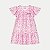VESTIDO ALAKAZOO MANGA CURTA MALHA ESTAMPADO ROSA FEMININO INFANTIL - Imagem 1