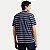 CAMISETA HERING MANGA CURTA COMFORT ALGODÃO LISTRADA AZUL MARINHO MASCULINO ADULTO - Imagem 2