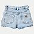 SHORT SAIA HERINGKIDS JEANS CLARO BRUTO BÁSIC FEMININO INFANTIL - Imagem 2