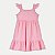 VESTIDO ALAKAZOO REGATA ALGODÃO LISTRADO ROSA FEMININO INFANTIL - Imagem 2