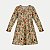VESTIDO ALAKAZOO MANGA LONGA MALHA ESTAMPADO BEGE FEMININO INFANTIL - Imagem 2