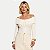 BLUSA DOCE TRAMA MANGA LONGA MALHA CANELADA OFFWHITE FEMININO ADULTO - Imagem 1