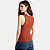 BLUSA HERING REGATA MALHA CANELADA TERRACOTA FEMININO ADULTO - Imagem 2