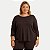 BLUSA LUNENDER MANGA LONGA MAIS MULHER VISCOLYCRA MARROM FEMININO ADULTO - Imagem 1