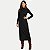 VESTIDO DOCE TRAMA MANGA LONGA TRICÔ MODAL PRETO FEMININO ADULTO - Imagem 1