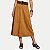 SAIA DOCE TRAMA SUEDE MIDI CARAMELO FEMININO ADULTO - Imagem 1