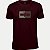 CAMISETA PACO MANGA CURTA SLIM ALGODÃO SILKADO BORDÔ MASCULINO ADULTO - Imagem 1