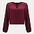 BLUSA LUNENDER MANGA LONGA VISCOSE BORDÔ FEMININO ADULTO - Imagem 2