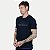 CAMISETA VIDE BULA MANGA CURTA SLIM ALGODÃO E ELASTANO AZUL MARINHO MASCULINO ADULTO - Imagem 1