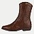 BOTA PINK CATS CANO BAIXO TEXANA CAFÉ FEMININO ADULTO - Imagem 1