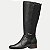 BOTA PEGADA CANO LONGO COURO MONTARIA PRETO FEMININO ADULTO - Imagem 1