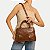 BOLSA RAFITTHY 2 TIPOS DE ALÇA SINTÉTICO MARROM FEMININO ADULTO - Imagem 1