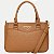 BOLSA RAFITTHY 2 TIPOS DE ALÇA SINTÉTICO CARAMELO FEMININO ADULTO - Imagem 2
