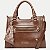 BOLSA RAFITTHY 2 TIPOS DE ALÇA SINTÉTICO MARROM FEMININO ADULTO - Imagem 2