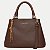 BOLSA RAFITTHY 2 TIPOS DE ALÇA SINTÉTICO MARROM ESCURO FEMININO ADULTO - Imagem 2
