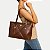 BOLSA RAFITTHY OMBRO SINTÉTICO MARROM ESCURO FEMININO ADULTO - Imagem 1