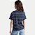 BLUSA HERING MANGA CURTA TSHIRT ALGODÃO AZUL MARINHO LISTRADO FEMININO ADULTO - Imagem 2