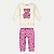 CONJUNTO INVERNO ALAKAZOO CALÇA E BLUSÃO CARECA OFFWHITE MOLETOM FEMININO INFANTIL - Imagem 1