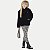 CONJUNTO INVERNO ALAKAZOO CALÇA E BLUSÃO COM CAPUZ  PRETO FEMININO INFANTIL - Imagem 1