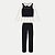 CONJUNTO INVERNO ALAKAZOO CALÇA E BLUSA MANGA LONGA E COLETE PRETO FEMININO INFANTIL - Imagem 3