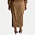 SAIA LUNENDER BRIM COM ELASTANO MIDI  MARROM CLARO FEMININO ADULTO - Imagem 2
