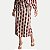 SAIA LUNENDER VISCOSE MIDI ESTAMPADA BORDÔ FEMININO ADULTO - Imagem 1