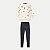 CONJUNTO INVERNO LUNENDER HITS CALÇA E BLUSÃO CARECA MOLETOM OFFWHITE FEMININO INFANTIL - Imagem 1