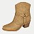 BOTA MODARE CANO CURTOTEXANA SALTO MÉDIO BEGE ESCURO FEMININO ADULTO - Imagem 1