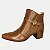 BOTA PEGADA CANO CURTO COURO SALTO MÉDIO TERRACOTA FEMININO ADULTO - Imagem 1