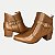 BOTA PEGADA CANO CURTO COURO SALTO MÉDIO TERRACOTA FEMININO ADULTO - Imagem 4