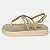 SANDALIA DAKOTA ANABELA BAIXA AREIA FEMININO ADULTO - Imagem 1