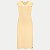 VESTIDO LUNENDER MANGA CURTA LINHO COM ELASTANO AMARELO FEMININO ADULTO - Imagem 1