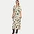 VESTIDO DOCE TRAMA 3/4 VISCOSE ESTAMPADO LONGO VERDE FEMININO ADULTO - Imagem 1