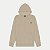 JAQUETA FICO MOLETOM COM CAPUZ BEGE MASCULINO ADULTO - Imagem 1