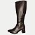 BOTA DAKOTA CANO LONGO SALTO ALTO CAFÉ FEMININO ADULTO - Imagem 1