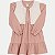 VESTIDO RANDA MUNDU MANGA LONGA MALHA COM COLETE ROSA FEMININO INFANTIL - Imagem 2