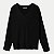 BLUSA HERING MANGA LONGA TRICO PRETO FEMININO ADULTO - Imagem 1