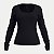 BLUSA LUNENDER MANGA LONGA MALHA PRETO FEMININO ADULTO - Imagem 1
