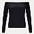 BLUSA LUNENDER MANGA LONGA  MALHA PRETO FEMININO ADULTO - Imagem 2