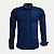 CAMISA AMIL MANGA LONGA SLIM JEANS ESCURO MASCULINO ADULTO - Imagem 1
