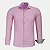 CAMISA AMIL MANGA LONGA SLIM COM ELASTANO SEM BOLSO ROSA CLARO MASCULINO ADULTO - Imagem 1
