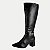 BOTA DAKOTA CANO LONGO SALTO ALTO PRETO FEMININO ADULTO - Imagem 1