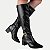 BOTA DAKOTA CANO LONGO SALTO ALTO PRETO FEMININO ADULTO - Imagem 2