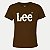 BLUSA LEE MANGA CURTA TSHIRT ALGODÃO SILKADA MARROM FEMININO ADULTO - Imagem 1